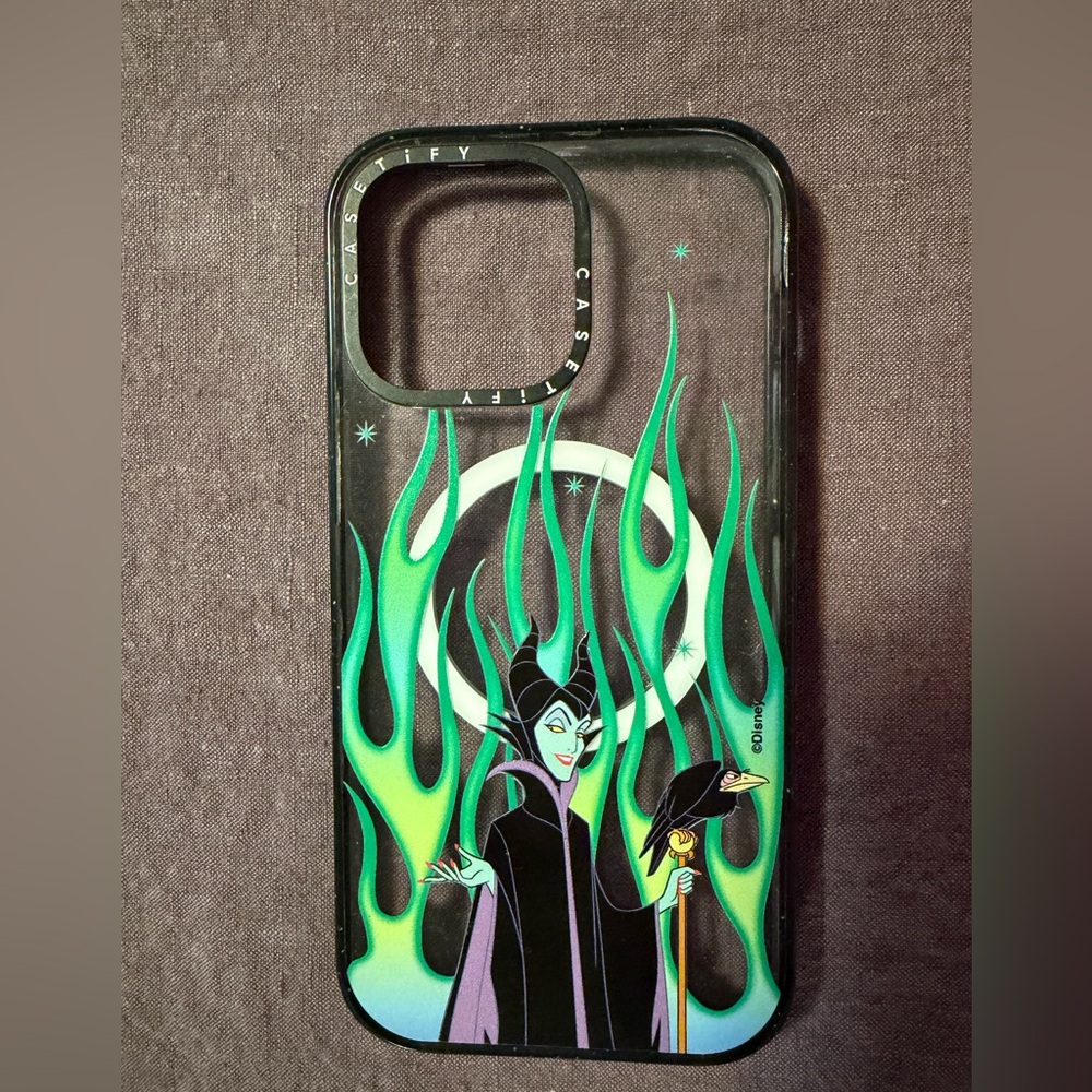 Casetify Enchanted Villain iPhone Case with Green Flames iPhone 14 ProMax